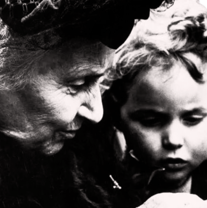 Portrait of Dr. Maria Montessori, founder of the Montessori method